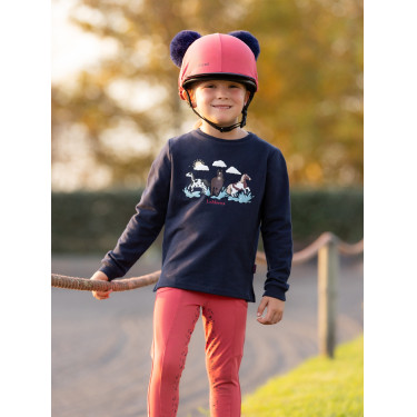 Doppelpompom-Mütze Mini LeMieux Cranberry Rosa Doppelpompom-Mütze Mini LeMieux Cranberry Rosa