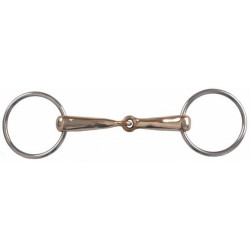 Gebiss 2 hohle Ringe Kupfer T von T Gebiss 2 hohle Ringe Kupfer T von T