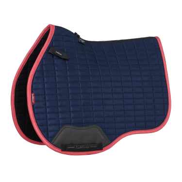 LeMieux Wildleder GP Square Schabracke Marine / Cranberry Marineblau