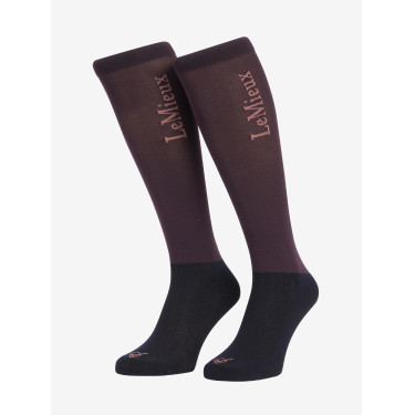 Wettkampfsocken LeMieux Sparkle Pflaume