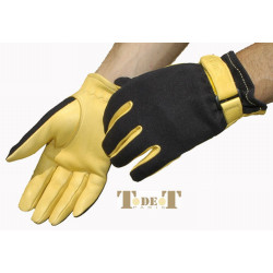 Maschen- und Wildlederhandschuhe T de T Maschen- und Wildlederhandschuhe T de T