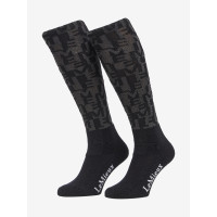 Harlow Mini LeMieux Froostie Pony bedruckte Socken Marine g.g.A. Blau Harlow Mini LeMieux Froostie Pony bedruckte Socken Marine g.g.A. Blau