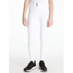 LeMieux Izzy Young Rider Kniebesatz-Reithose Weiß Wei&amp;szlig;