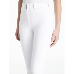 LeMieux Izzy Young Rider Kniebesatz-Reithose Weiß Wei&amp;szlig;