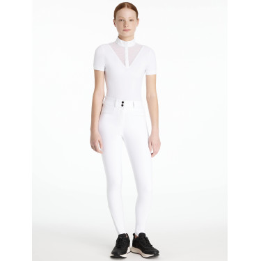LeMieux Izzy Young Rider Kniebesatz-Reithose Weiß Wei&amp;szlig;