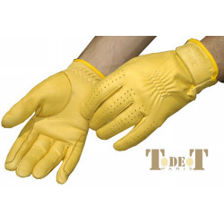 Wildlederhandschuhe T de T Goldfarben Wildlederhandschuhe T de T Goldfarben