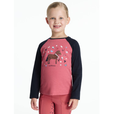 Langarm-T-Shirt Mini LeMieux Jamie Cranberry Rosa