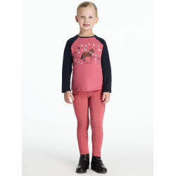 Langarm-T-Shirt Mini LeMieux Jamie Cranberry Rosa