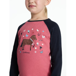Langarm-T-Shirt Mini LeMieux Jamie Cranberry Rosa