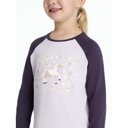 Langarm-T-Shirt Mini LeMieux Jamie Flieder Lila