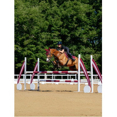 LeMieux Wettkampf-Schabracke Close Contact - Baumwolle Bordeaux