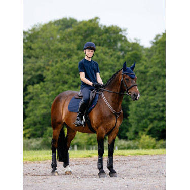 LeMieux Wettkampf-Schabracke Close Contact - Baumwolle Marineblau LeMieux Wettkampf-Schabracke Close Contact - Baumwolle Marineblau