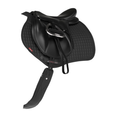 LeMieux Reflective Suede Close Contact Square Schabracke Schwarz