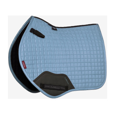 LeMieux Reflective Suede Close Contact Square Schabracke Ice-Blau