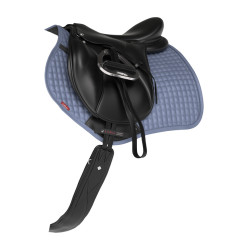 LeMieux Reflective Suede Close Contact Square Schabracke Ice-Blau