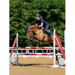 LeMieux Reflective Suede Close Contact Square Schabracke Marine Marineblau