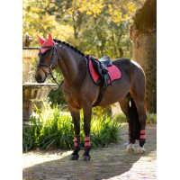 LeMieux Reflektierendes Wildleder Unisex GP Schabracke Cranberry Rosa