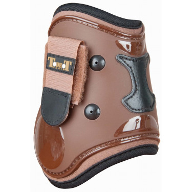 Gamaschen mit Schale und Leder T de T Braun / Schwarz Gamaschen mit Schale und Leder T de T Braun / Schwarz