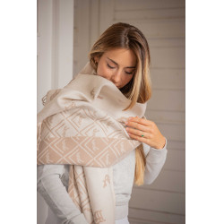 Penelope Lana Schal Beige / Ecru