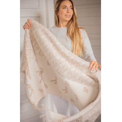 Penelope Lana Schal Beige / Ecru