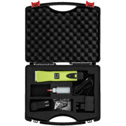 Kabellose A5 PRO COMBO Schermaschine Hippotonic + 2 Akkus Grün Gr&uuml;n