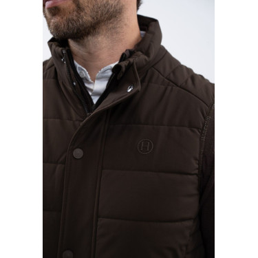 Ärmellose Weste Boston Harcour Herren Kakao Braun