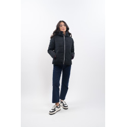 Kurze Parka Harcour Adele Schwarz / Dunkellila Kurze Parka Harcour Adele Schwarz / Dunkellila
