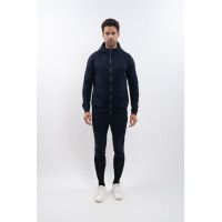 Technischer Zip-Hoodie Harcour Aron Marine Marineblau