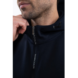 Technischer Zip-Hoodie Harcour Aron Marine Marineblau