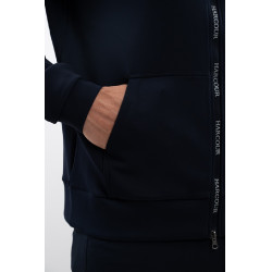 Technischer Zip-Hoodie Harcour Aron Marine Marineblau