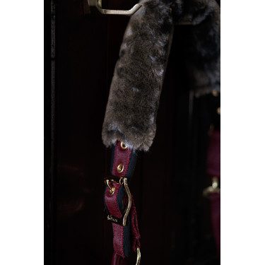 Bucas Show-Line Halfter Bordeaux / Schwarz