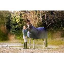 Bucas Shamrock Power Decke Marine / Silber Blau