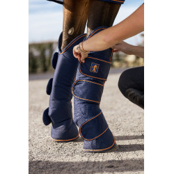 Bucas Therapy Transportgamaschen Marine / Orange Blau Bucas Therapy Transportgamaschen Marine / Orange Blau
