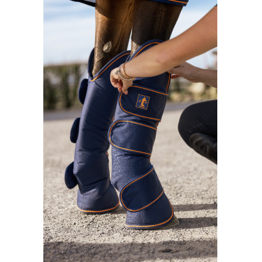 Bucas Therapy Transportgamaschen Marine / Orange Blau Bucas Therapy Transportgamaschen Marine / Orange Blau