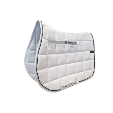 Bucas Schabracke Smaragd Weiß / gestreift