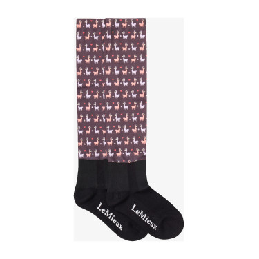 Harlow Mini LeMieux Froostie Pony bedruckte Socken Llamas Damsen