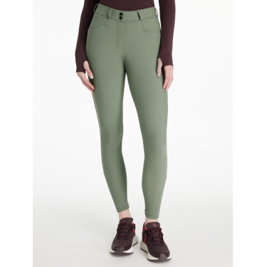LeMieux Damen-Reithose Isabelle mit Kniegrip Rosmarin Gr&uuml;n