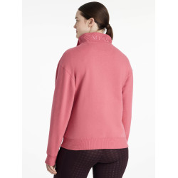 LeMieux Pullover Damen Keira mit Viertelreißverschluss Cranberry Rosa
