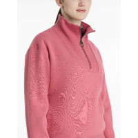 LeMieux Pullover Damen Keira mit Viertelreißverschluss Mandel Beige