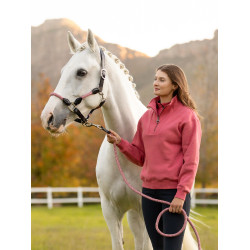 LeMieux Pullover Damen Keira mit Viertelreißverschluss Cranberry Rosa