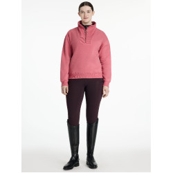 LeMieux Pullover Damen Keira mit Viertelreißverschluss Cranberry Rosa