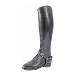 Sporenriemen aus Softy-Leder T de T Dunkelbraun Sporenriemen aus Softy-Leder T de T Dunkelbraun