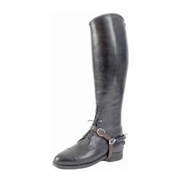 Sporenriemen aus Softy-Leder T de T Dunkelbraun Sporenriemen aus Softy-Leder T de T Dunkelbraun