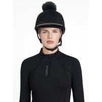 LeMieux Mütze mit abnehmbarem Bommel Klassik Schwarz LeMieux Mütze mit abnehmbarem Bommel Klassik Schwarz