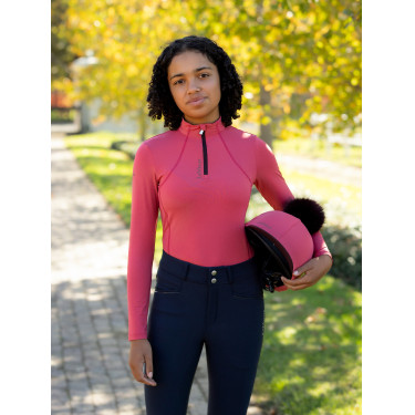 Basisschicht LeMieux Young Rider Classique Langarm Cranberry Rosa