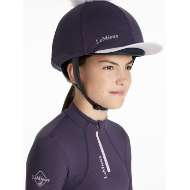 LeMieux Mütze mit abnehmbarem Bommel Klassik Wacholder Lila