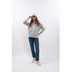Harcour Ambre Sweatshirt Meliertes Grau / Hellrosa