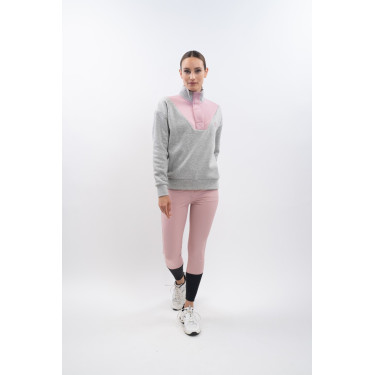 Harcour Ambre Sweatshirt Meliertes Grau / Hellrosa