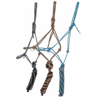 Licol side pull éthologique avec longe T de T Noir / gris Licol side pull éthologique avec longe T de T Noir / gris