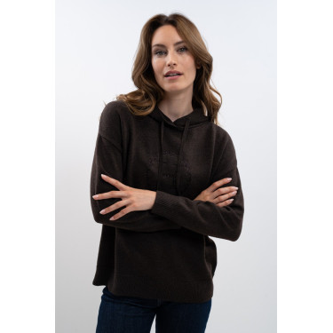 Strick-Sweatshirt Harcour Aurelia Kakao Braun